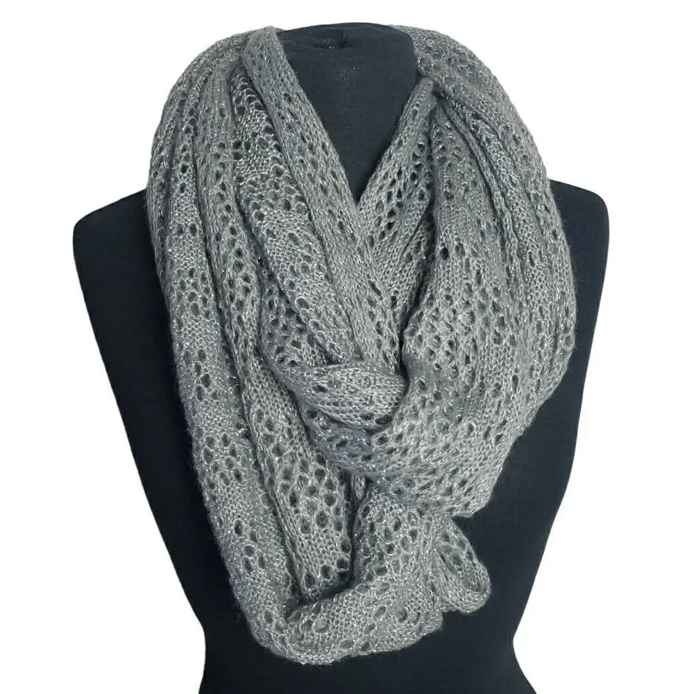 Sparkly Gray Scarf